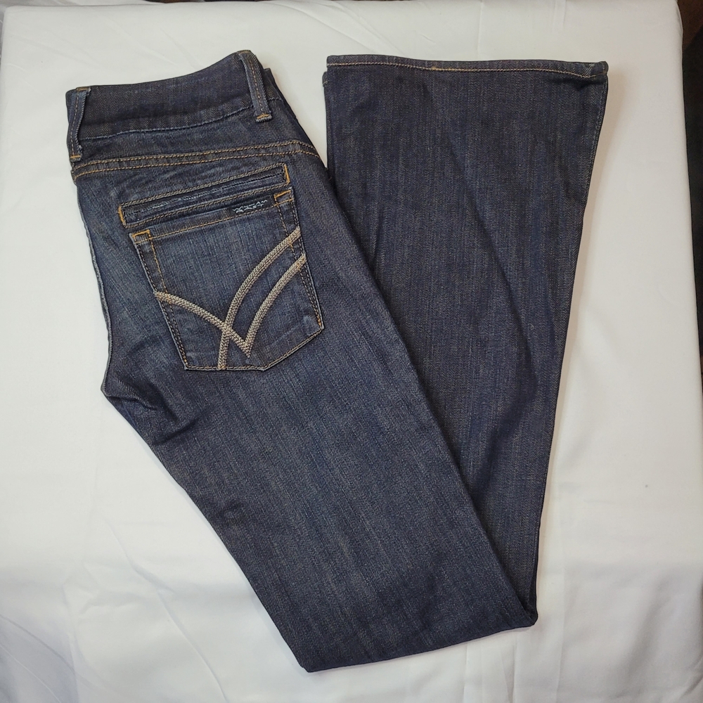 William Rast Black Denim Flares Jeans